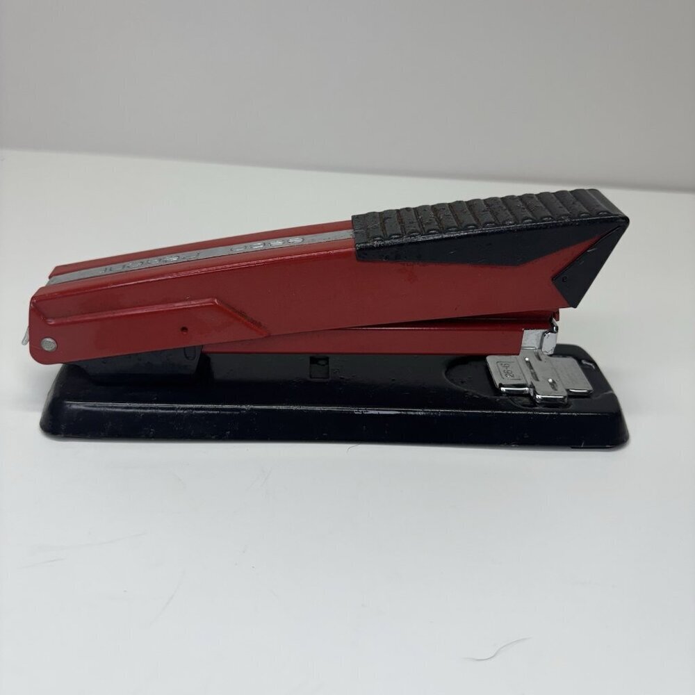 Vintage Esco Regent Stapler 24-6‎ Red & black 1970's